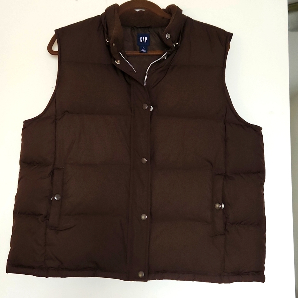 Vest Gap Size XL Brown Down filled